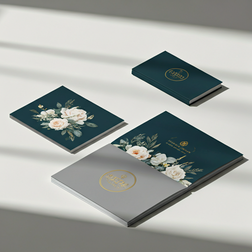 Premium funeral service brochures from the approved Stitch design