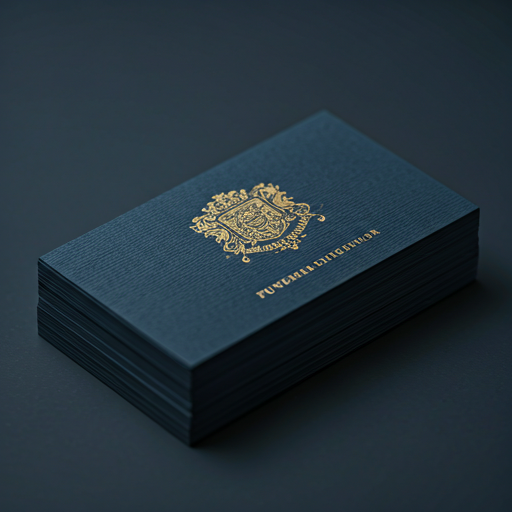 Velvet laminated business cards